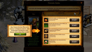 Quests im Browsergame KingsRoad